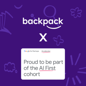 Image with text that says, "Proud to be part of the AI First Cohort"